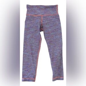 Lululemon wee are from space wunder under crop multicolor stripe leggings Sz 2